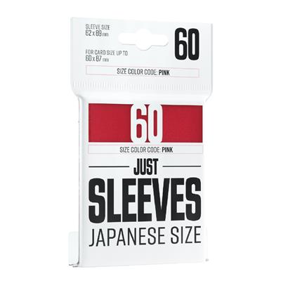 Just Sleeves - Japanese Size 60ct (Red)