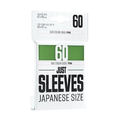 Just Sleeves - Japanese Size 60ct (Green)