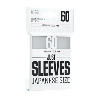 Just Sleeves - Japanese Size 60ct (White)