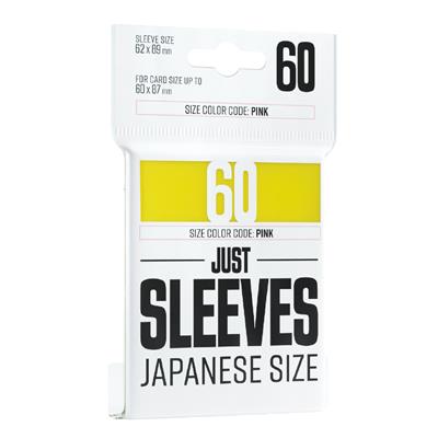 Just Sleeves - Japanese Size 60ct (Yellow)