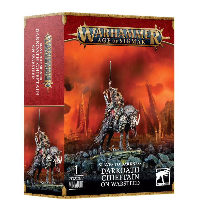 Age of Sigmar: Slaves to Darkness - Darkoath Chieftain on Warsteed [Pre-Order Releases 06-08-2024]