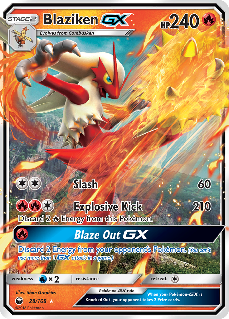 Blaziken GX (28/168) [Sun & Moon: Celestial Storm]