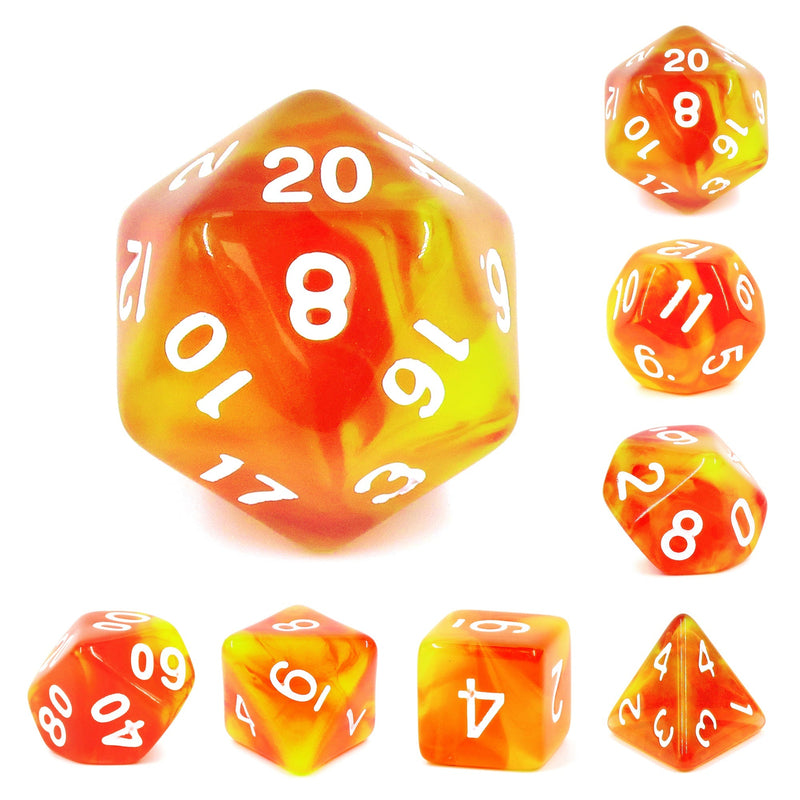 A&H Dice: Rising Phoenix - Poly 7 Die Set