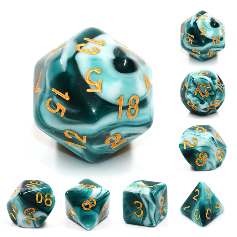 A&H Dice: Blueink - Poly 7 Die Set