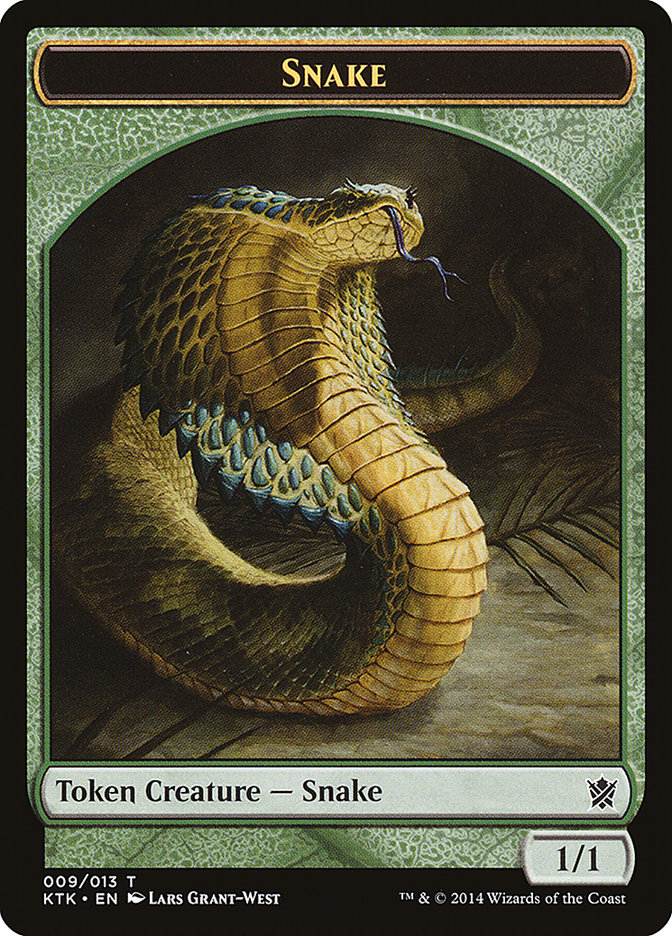 Snake Token [Khans of Tarkir Tokens]
