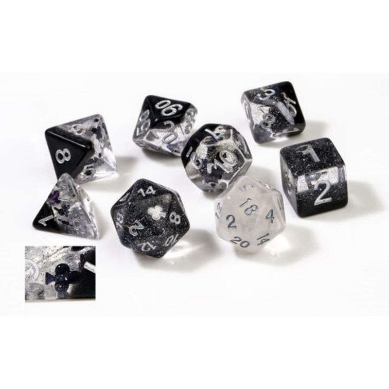 Sirius Dice: Polyhedral 7-Die Set - Semi-Translucent (Clubs)