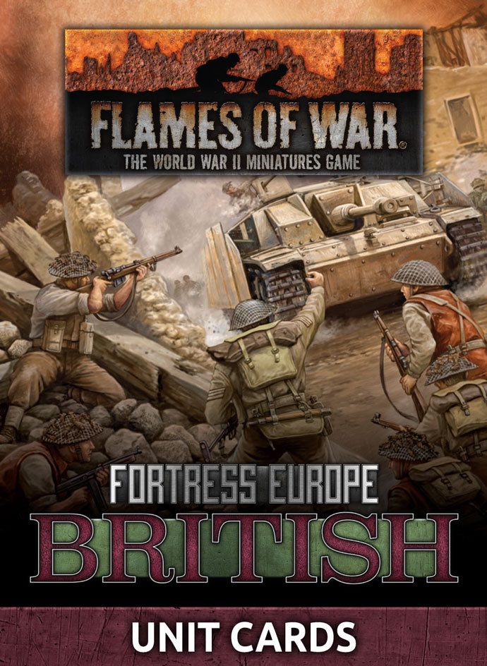 Flames of War: Fortress Europe - British (Unit Cards)