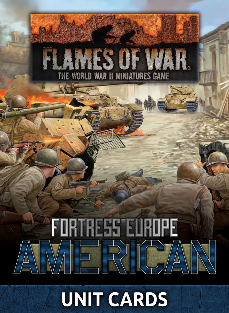Flames of War: Fortress Europe - American (Unit Cards)