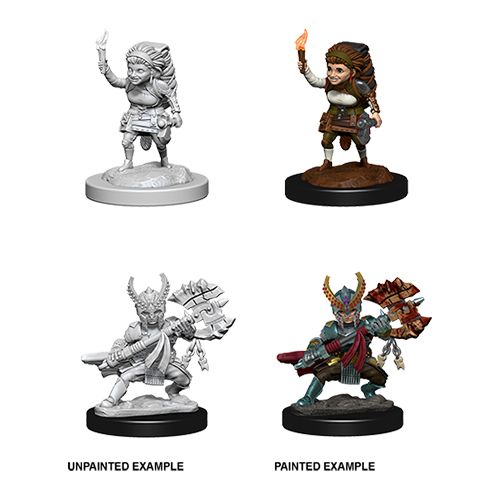 Nolzur's Marvelous Unpainted Miniatures - Halfling Fighter (Female)