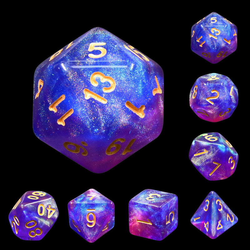 A&H Dice: Blue Enchantress - Poly 7 Die Set