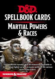 Spellbook Cards - Martial Powers & Races (Updated)
