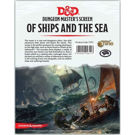 Dungeon Master's Screen - Of Ships and the Sea