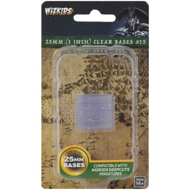 Deep Cuts: 25mm Round Bases - Clear (Pack of 15)