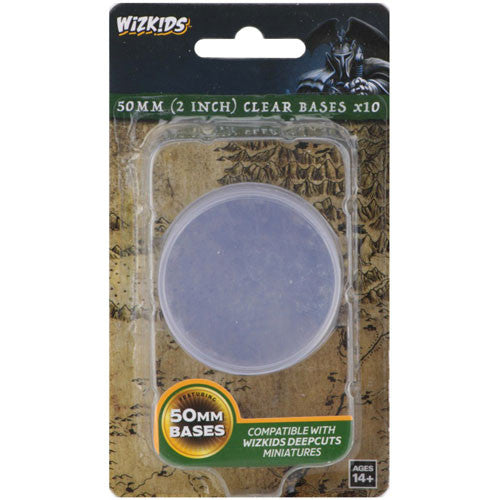 Deep Cuts: 50mm Round Bases - Clear (Pack of 10)