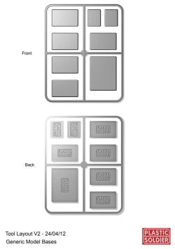 Plastic Soldier: Plastic Bases - 15mm Mixed