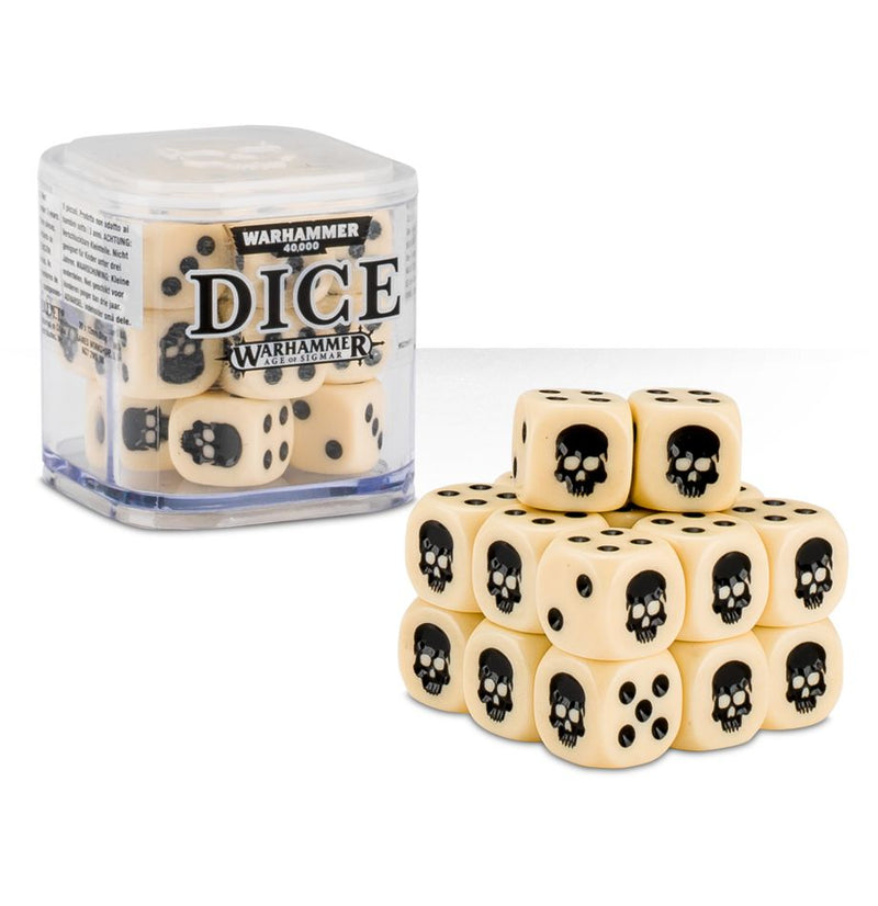 Games Workshop: Dice Cube - Bone (20ct)