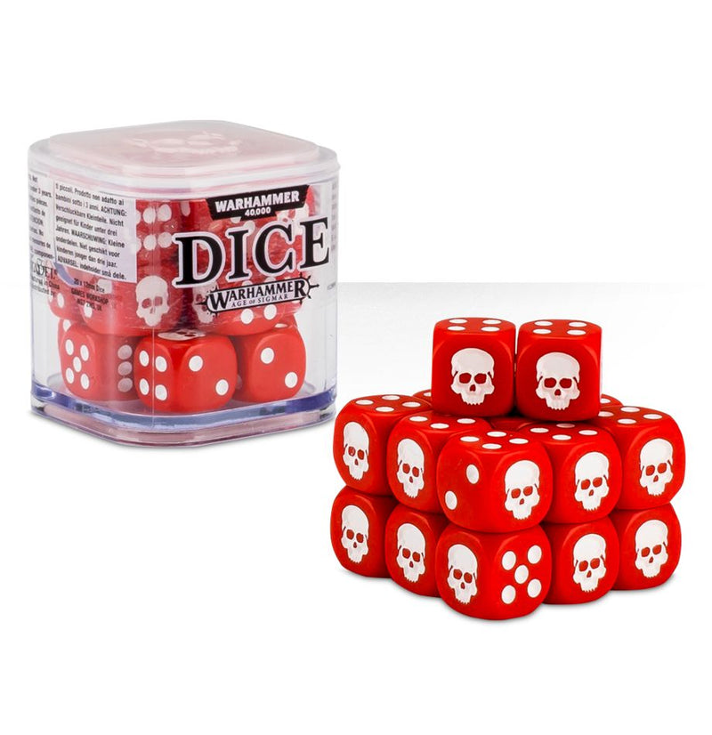 Games Workshop: Dice Cube - Red (20ct)