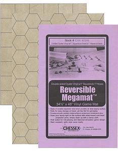 Chessex: Reversible Megamat - 1 inch Squares and Hexes