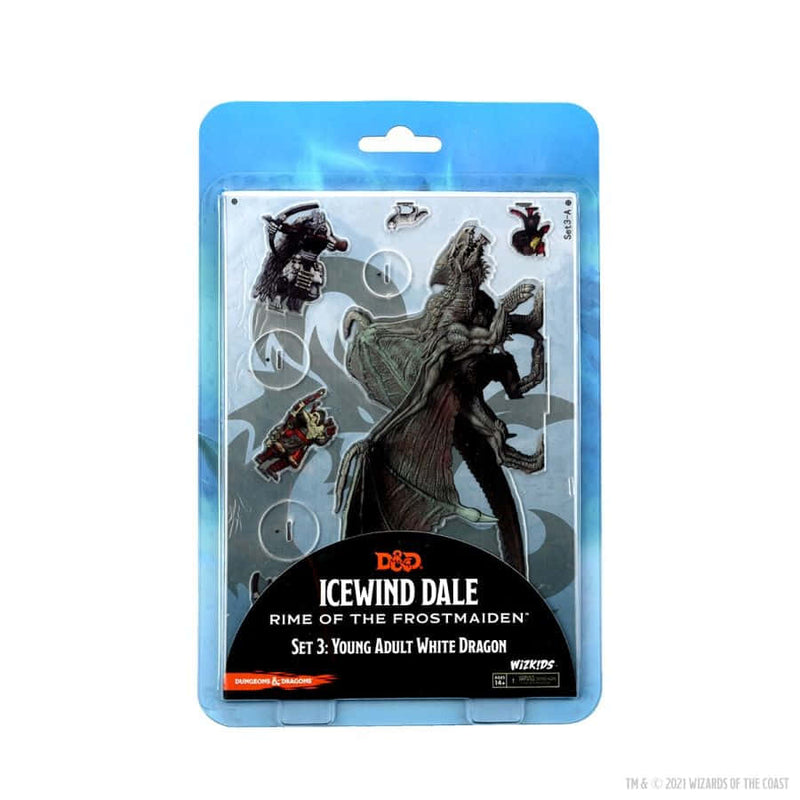 Dungeons and Dragons: Idols of the Realms - Icewind Dale 2D Miniatures (Young Adult White Dragon)